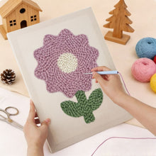 Load image into Gallery viewer, Punch Needle Kit with frame - Lilac Blossom