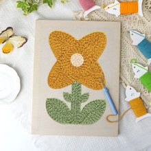 Load image into Gallery viewer, Punch Needle Kit with frame - Sunny Flower