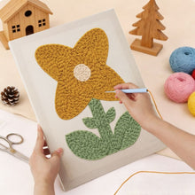 Load image into Gallery viewer, Punch Needle Kit with frame - Sunny Flower