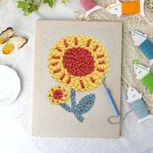 Load image into Gallery viewer, Punch Needle Kit with frame - Sunshine Flower