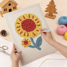 Load image into Gallery viewer, Punch Needle Kit with frame - Sunshine Flower