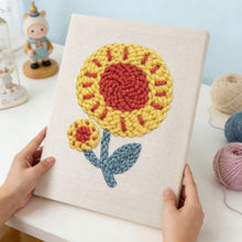 Load image into Gallery viewer, Punch Needle Kit with frame - Sunshine Flower