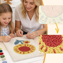 Load image into Gallery viewer, Punch Needle Kit with frame - Sunshine Flower