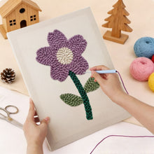 Load image into Gallery viewer, Punch Needle Kit with frame - Soft Spring Flower