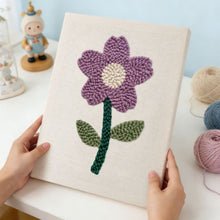 Load image into Gallery viewer, Punch Needle Kit with frame - Soft Spring Flower