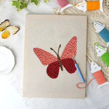 Load image into Gallery viewer, Punch Needle Kit with frame - Crimson Wings