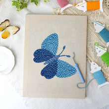 Load image into Gallery viewer, Punch Needle Kit with frame - Blue Dream Butterfly