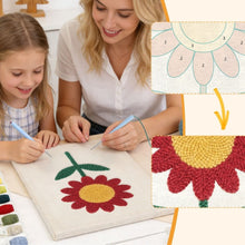 Load image into Gallery viewer, Punch Needle Kit with frame - Radiant Flower