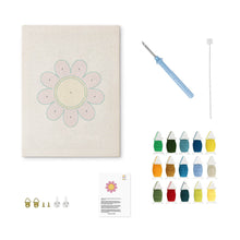 Load image into Gallery viewer, Punch Needle Kit with frame - Pink Daisy