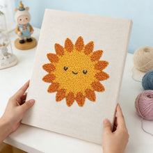 Load image into Gallery viewer, Punch Needle Kit with frame - Smiling Sun