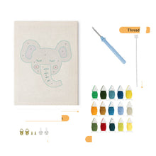 Load image into Gallery viewer, Punch Needle Kit with frame - Little Elephant