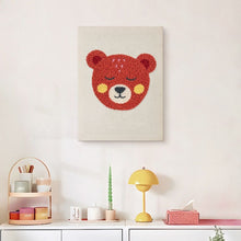 Load image into Gallery viewer, Punch Needle Kit with frame - Cuddly Bear