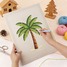 Load image into Gallery viewer, Punch Needle Kit with frame - Palm Paradise