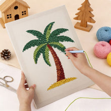 Load image into Gallery viewer, Punch Needle Kit with frame - Island Escape