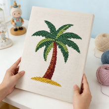 Load image into Gallery viewer, Punch Needle Kit with frame - Island Escape