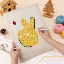 Load image into Gallery viewer, Punch Needle Kit with frame - Peace and Shine