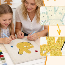 Load image into Gallery viewer, Punch Needle Kit with frame - Peace and Shine
