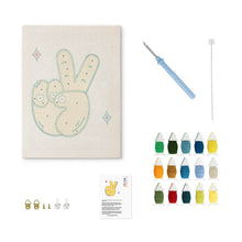 Load image into Gallery viewer, Punch Needle Kit with frame - Peace and Shine