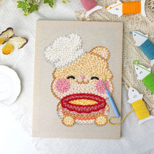 Load image into Gallery viewer, Punch Needle Kit with frame - Baking Bunny