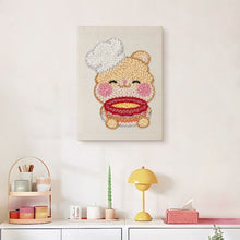 Load image into Gallery viewer, Punch Needle Kit with frame - Baking Bunny