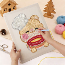 Load image into Gallery viewer, Punch Needle Kit with frame - Baking Bunny