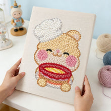 Load image into Gallery viewer, Punch Needle Kit with frame - Baking Bunny
