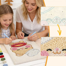Load image into Gallery viewer, Punch Needle Kit with frame - Baking Bunny
