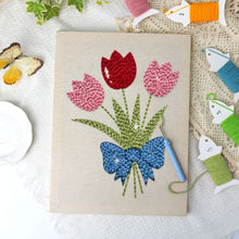 Load image into Gallery viewer, Punch Needle Kit with frame - Tulip Bouquet