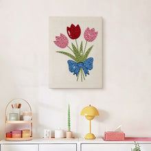 Load image into Gallery viewer, Punch Needle Kit with frame - Tulip Bouquet