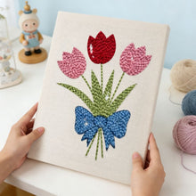 Load image into Gallery viewer, Punch Needle Kit with frame - Tulip Bouquet