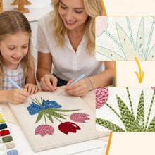 Load image into Gallery viewer, Punch Needle Kit with frame - Tulip Bouquet