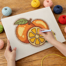 Load image into Gallery viewer, Punch Needle Kit with frame - Fresh Oranges