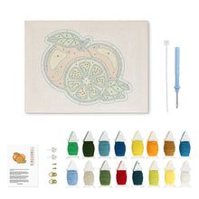 Load image into Gallery viewer, Punch Needle Kit with frame - Fresh Oranges