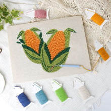 Load image into Gallery viewer, Punch Needle Kit with frame - Golden Corn
