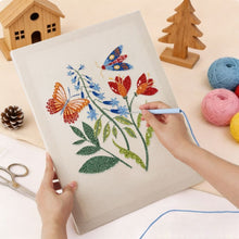 Load image into Gallery viewer, Punch Needle Kit with frame - Blooming Butterfly