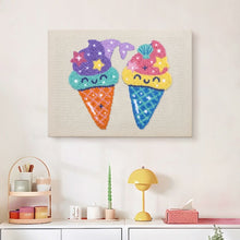 Load image into Gallery viewer, Punch Needle Kit with frame - Ice Cream Dreams