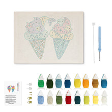 Load image into Gallery viewer, Punch Needle Kit with frame - Ice Cream Dreams