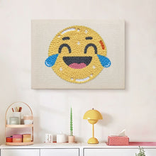 Load image into Gallery viewer, Punch Needle Kit with frame - Emoji Fun