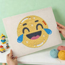 Load image into Gallery viewer, Punch Needle Kit with frame - Emoji Fun