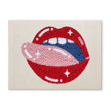 Load image into Gallery viewer, Punch Needle Kit with frame - Pop Art Lips Figured'Art