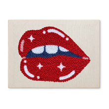 Load image into Gallery viewer, Punch Needle Kit with frame - Sparkling Lips Figured'Art