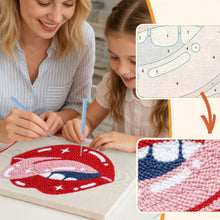 Load image into Gallery viewer, Punch Needle Kit with frame - Starry Kiss