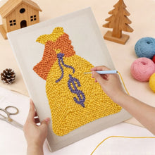 Load image into Gallery viewer, Punch Needle Kit with frame - Golden Fortune