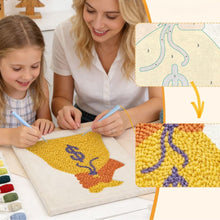 Load image into Gallery viewer, Punch Needle Kit with frame - Golden Fortune
