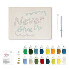 Load image into Gallery viewer, Punch Needle Kit with frame - Never Give Up