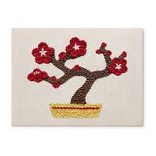 Load image into Gallery viewer, Punch Needle Kit with frame - Cherry Blossom Bonsai Figured'Art