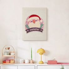 Load image into Gallery viewer, Punch Needle Kit with frame - Santa's Laugh