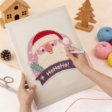 Load image into Gallery viewer, Punch Needle Kit with frame - Santa's Laugh