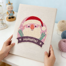 Load image into Gallery viewer, Punch Needle Kit with frame - Santa's Laugh