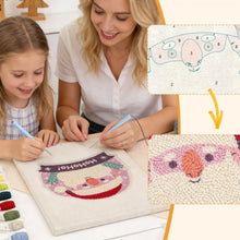 Load image into Gallery viewer, Punch Needle Kit with frame - Santa's Laugh